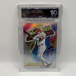 2026 Topps Series 1 Titans Of The Game #TOG-2 Mike Trout Graded 10 MLB Angeles